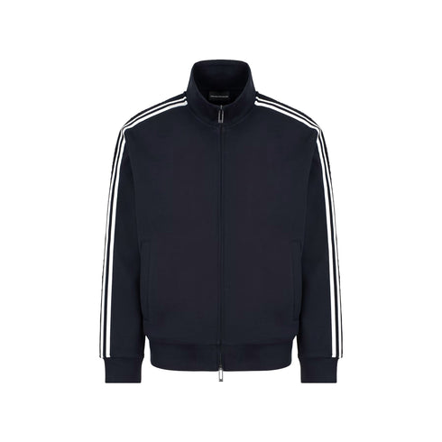 Emporio Armani Felpa con zip Felpa Uomo con bande logate S P25 - EMPORIO ARMANIEM001110AF13488 - UB118 - S - Francavilla Moda